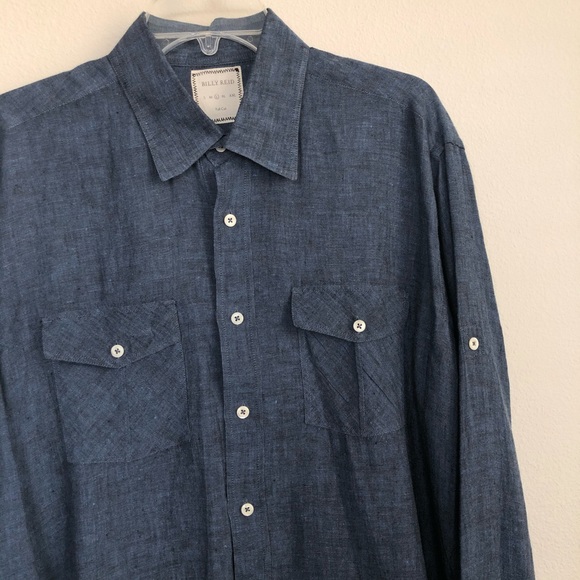 Billy Reid Other - Billy Reid Linen Button Down Long Sleeve Shirt